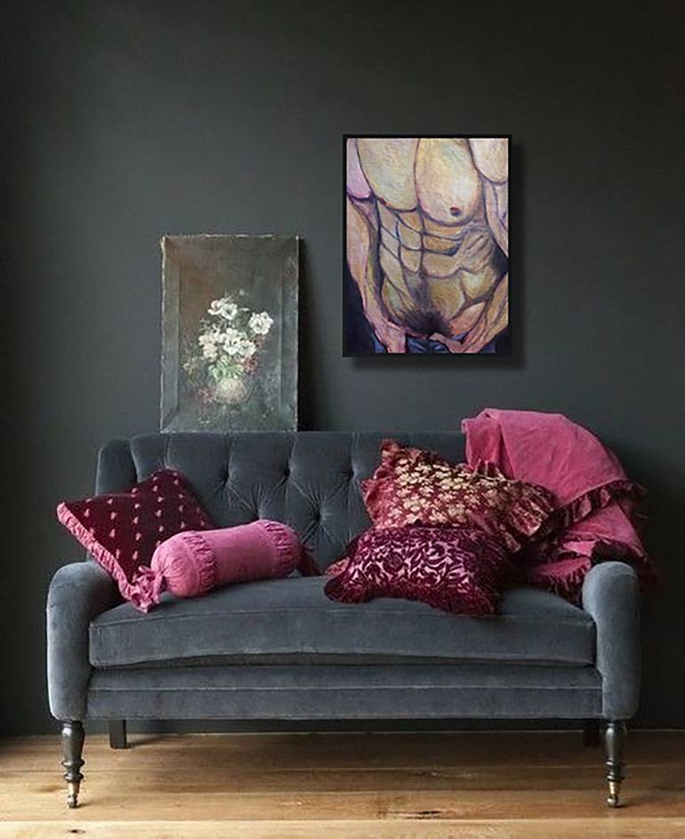 Original Portraiture Nude Painting by Bernardo Lira