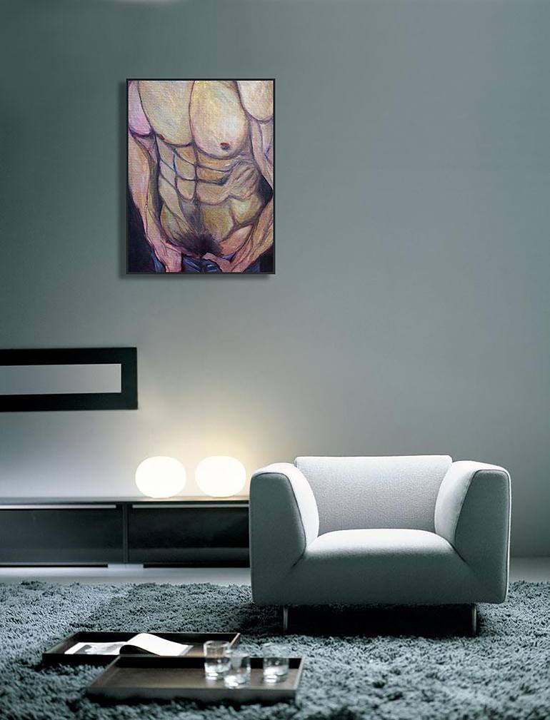 Original Portraiture Nude Painting by Bernardo Lira