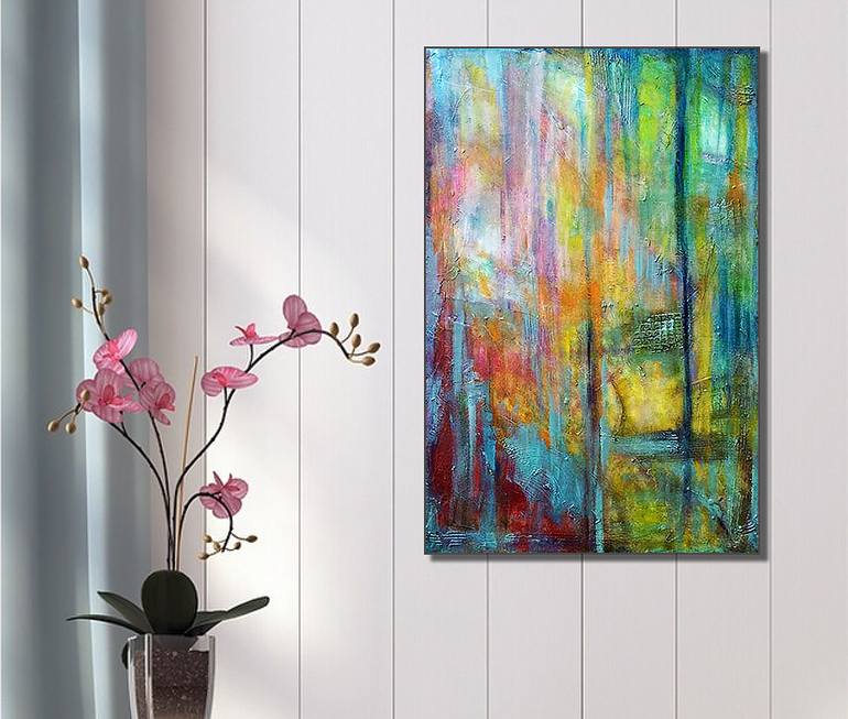 Original Abstract Painting by Bernardo Lira