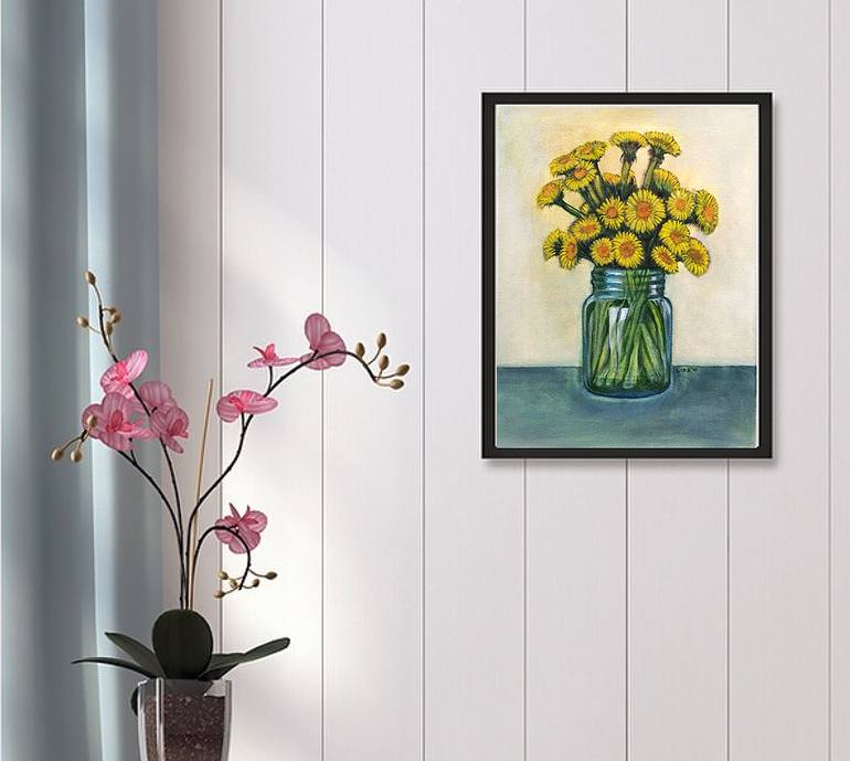 Original Fine Art Floral Painting by Bernardo Lira