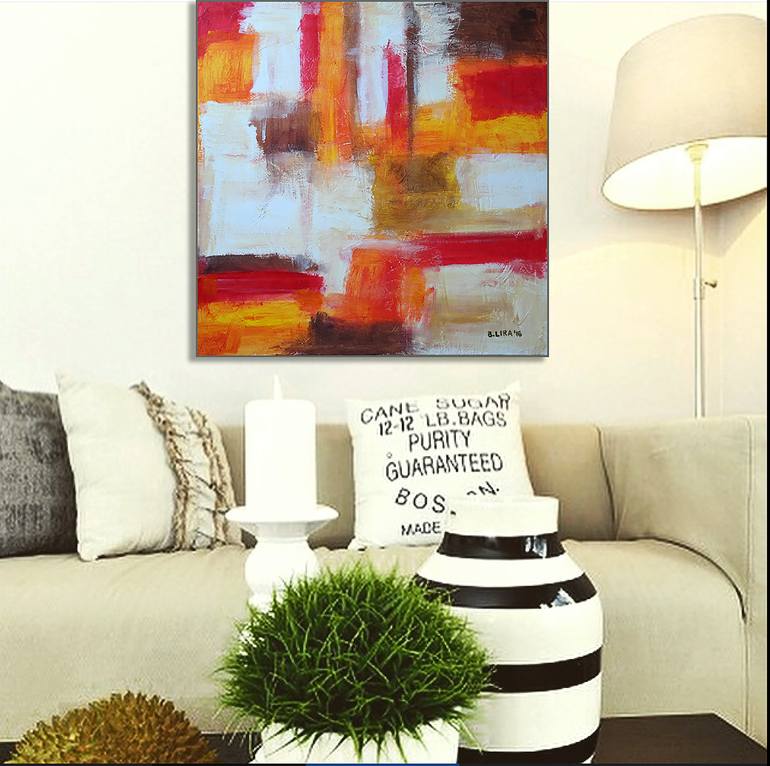 Original Abstract Painting by Bernardo Lira