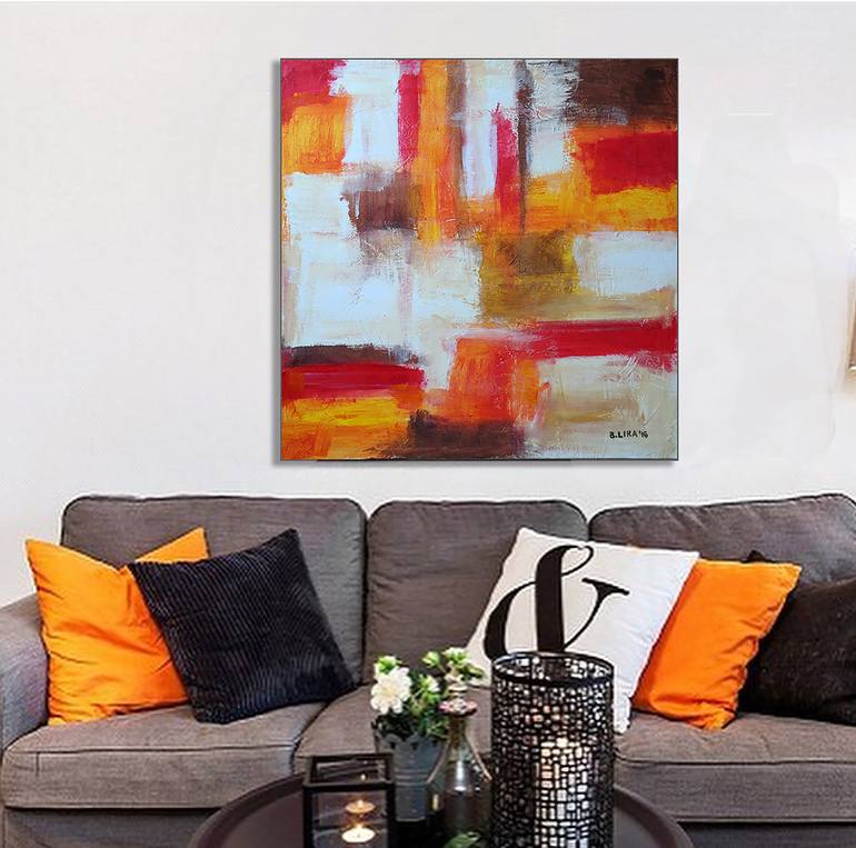 Original Abstract Painting by Bernardo Lira