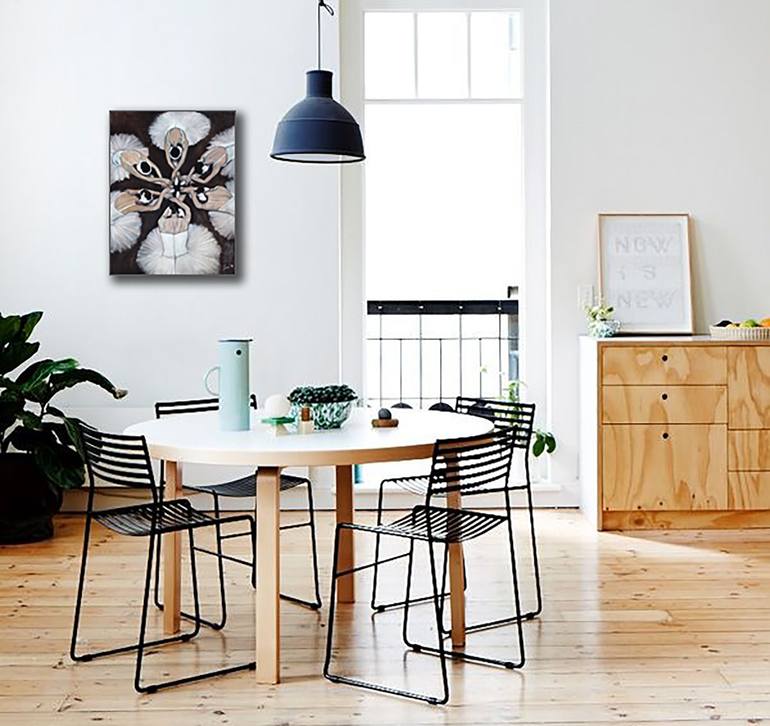 Original Expressionism People Painting by Bernardo Lira