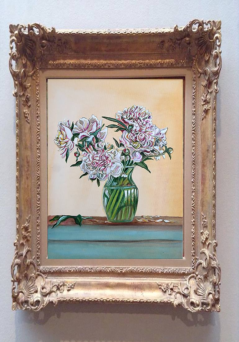 Original Expressionism Floral Painting by Bernardo Lira