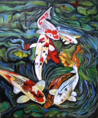 Print of Fish Paintings by Bernardo Lira