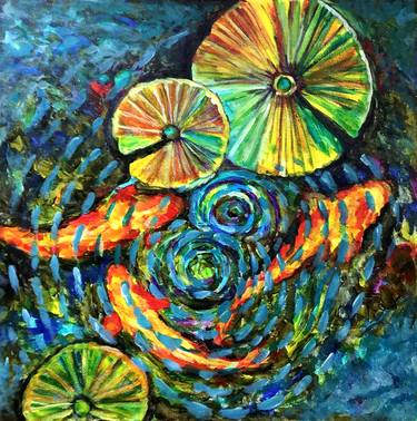 Print of Abstract Expressionism Fish Paintings by Bernardo Lira