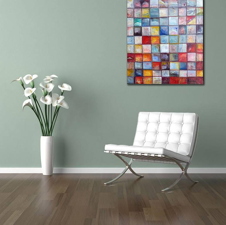 Original Abstract Painting by Bernardo Lira