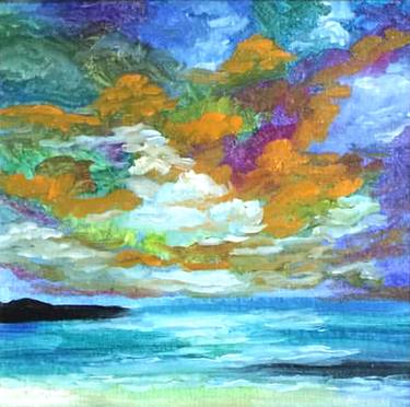 Print of Impressionism Seascape Paintings by Bernardo Lira