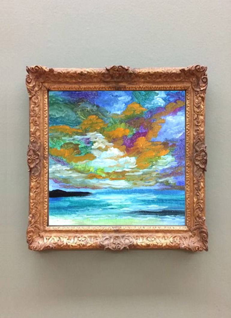 Original Impressionism Seascape Painting by Bernardo Lira