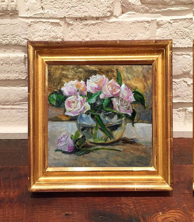 Original Expressionism Floral Painting by Bernardo Lira