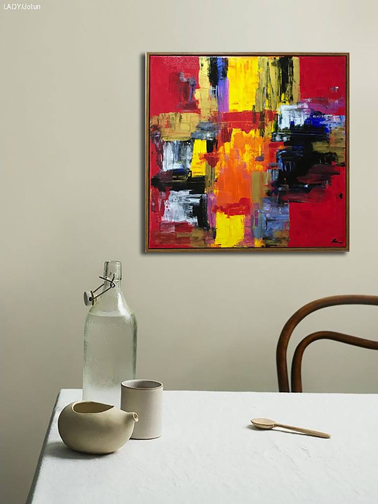 Original Abstract Painting by Bernardo Lira