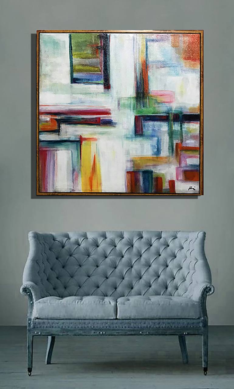 Original Abstract Expressionism Abstract Painting by Bernardo Lira