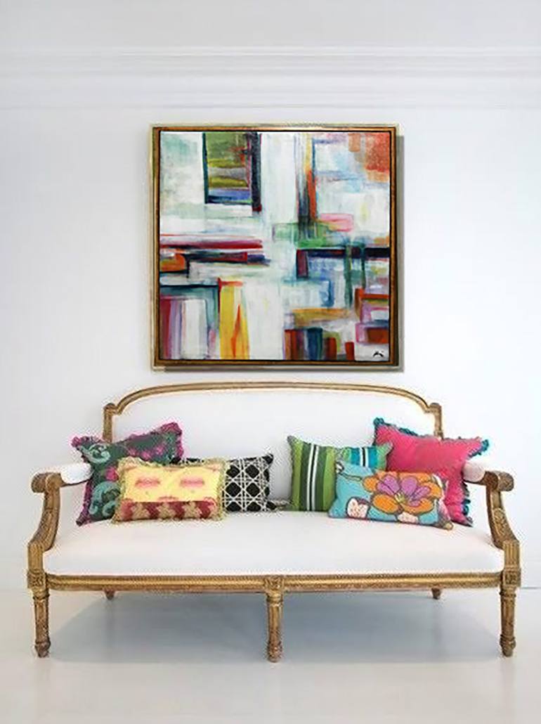 Original Abstract Expressionism Abstract Painting by Bernardo Lira