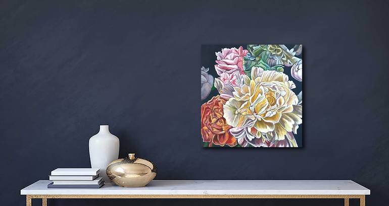 Original Floral Painting by Bernardo Lira