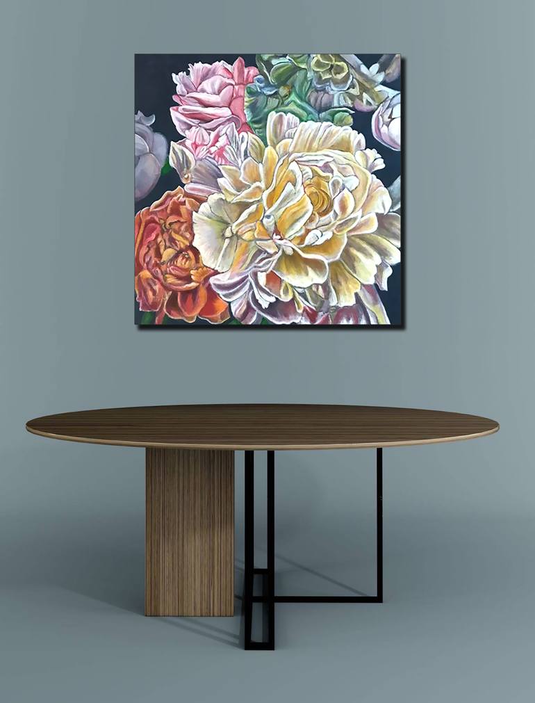 Original Floral Painting by Bernardo Lira