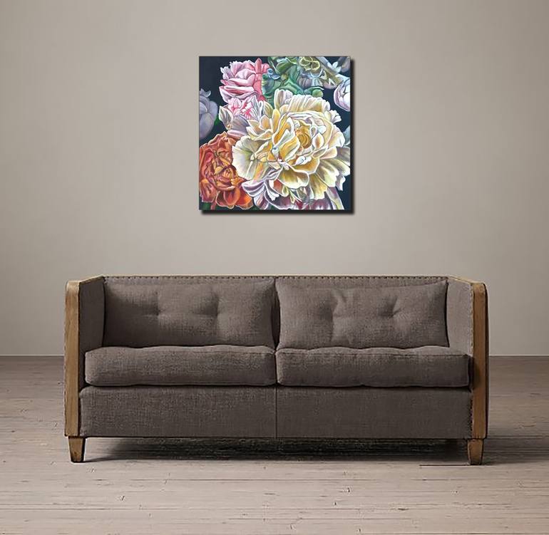 Original Floral Painting by Bernardo Lira