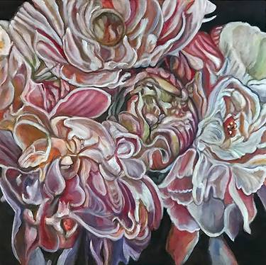 Original Expressionism Floral Paintings by Bernardo Lira