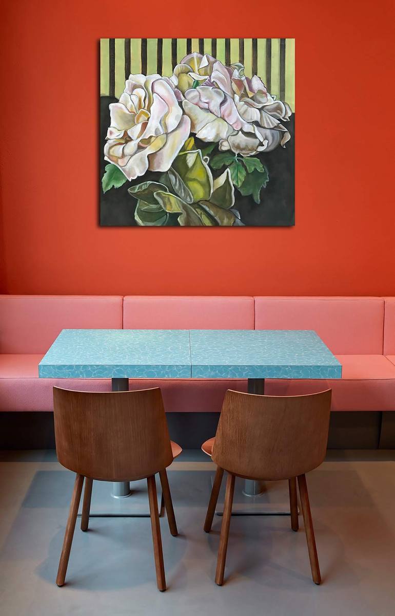 Original Expressionism Floral Painting by Bernardo Lira