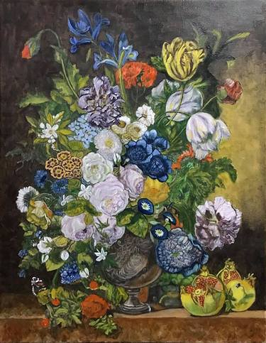 Original Floral Paintings by Bernardo Lira