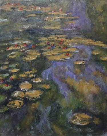 Claude Monet Reproduction of Waterlilies thumb
