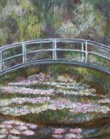 Claude Monet Reproduction of Waterlilies Bridge thumb
