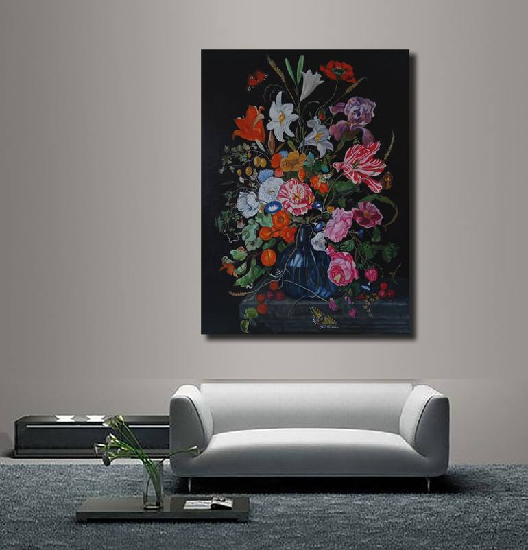 Original Other Floral Painting by Bernardo Lira