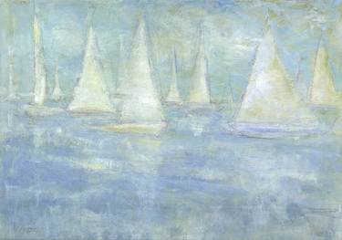 Print of Sailboat Paintings by James Harter