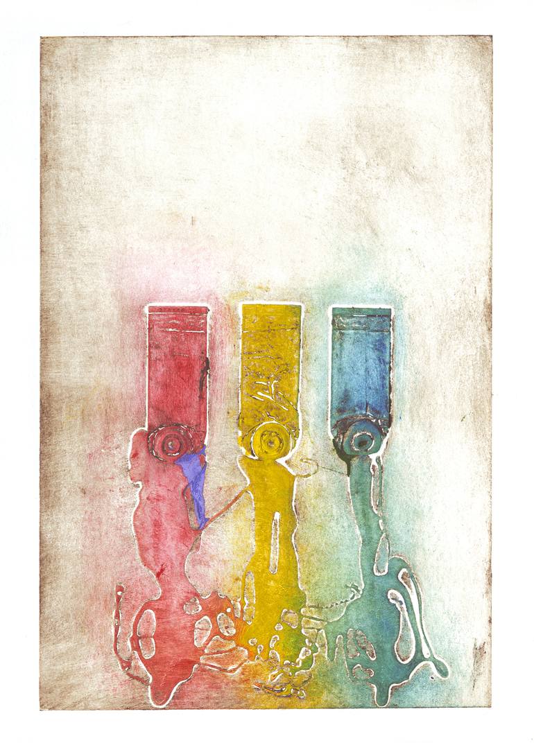 Squeezed Tubes Limited Edition 1 Of 1 Printmaking By James Harter Saatchi Art