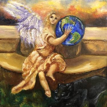 Original Fine Art Classical mythology Paintings by Sheryl Ann Noday