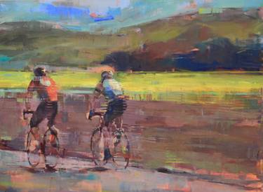 Original Abstract Bicycle Paintings by Sandra Speidel