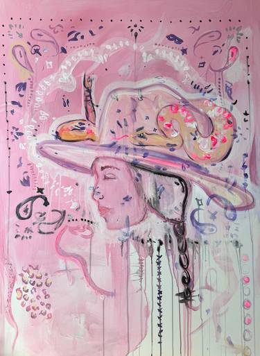 Original Abstract Women Painting by Libby Kay Sanchez