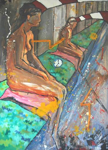 Original Abstract Expressionism Abstract Paintings by Ioannis Spuropoulos