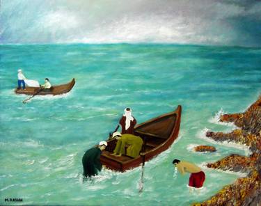 Print of Art Deco Seascape Paintings by mohamed ibrahim hassan
