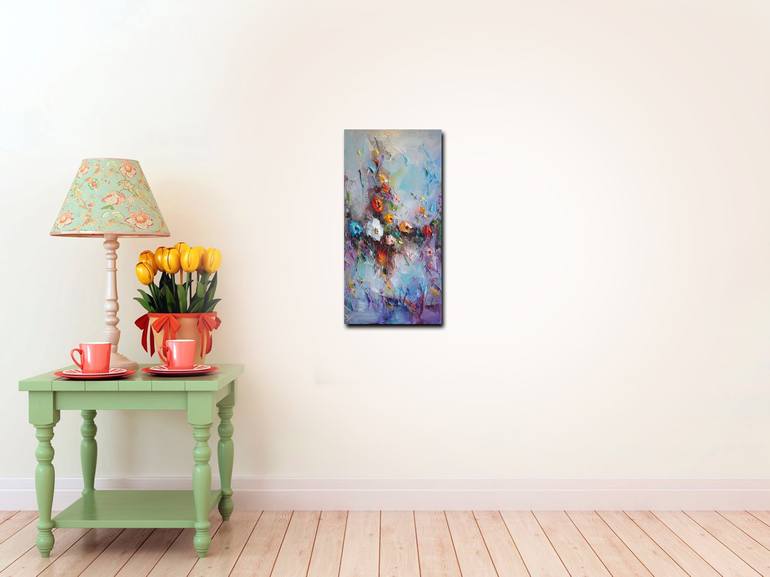 Original Abstract Floral Painting by Stanislav Lazarov