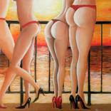 Erotic hot ladies in red by Branko Brane Kastelic