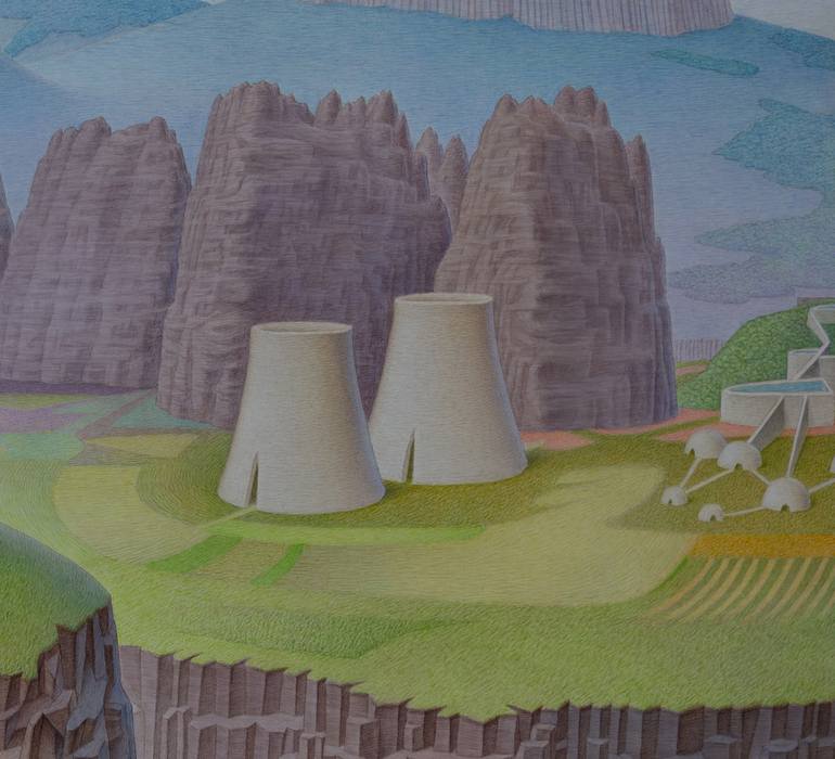 Original Symbolism Landscape Painting by Levon Avagyan