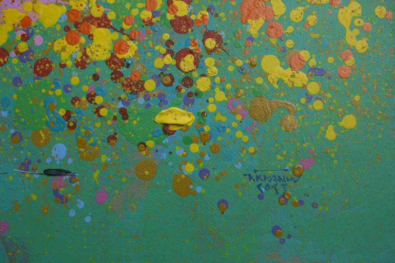 Original Abstract Seasons Painting by khanh the bui