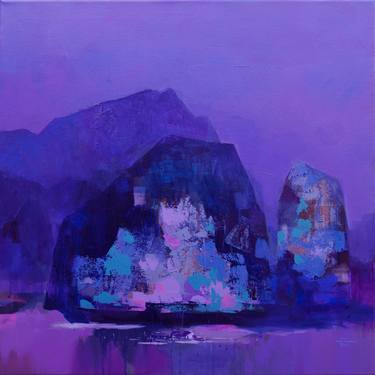 Original Art Deco Beach Paintings by Khanh The Bui