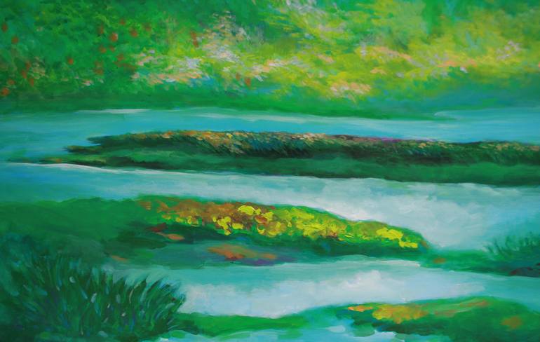 Original Landscape Painting by khanh the bui