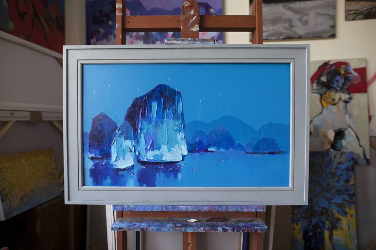 Original Seascape Painting by khanh the bui
