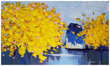 Original Expressionism Seasons Paintings by khanh the bui