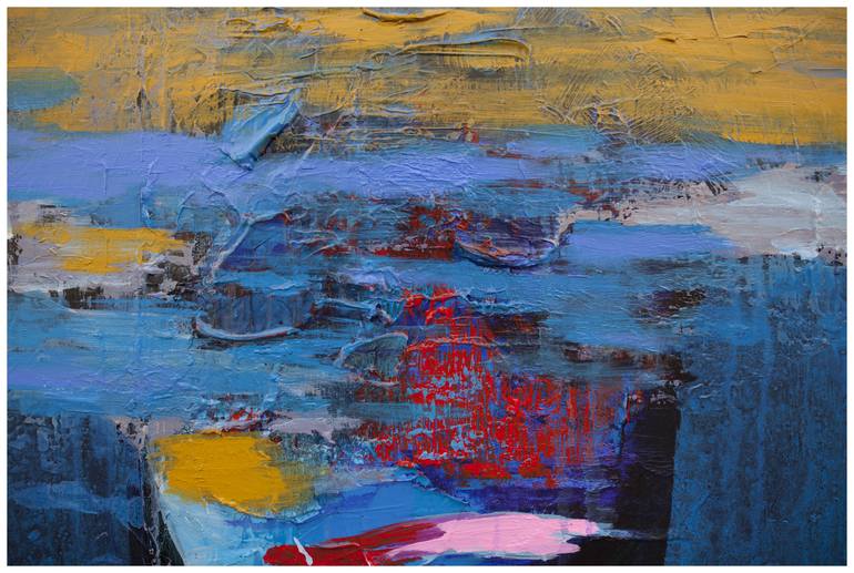 Original Abstract Portrait Painting by Khanh The Bui