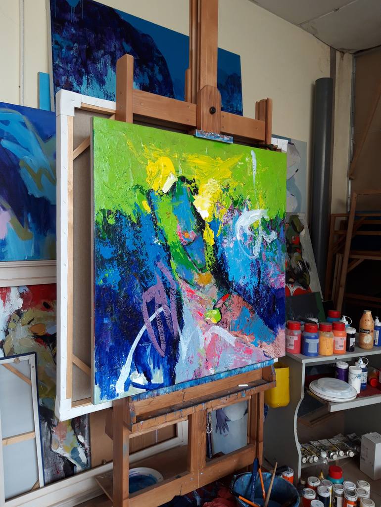 Original Abstract Painting by khanh the bui