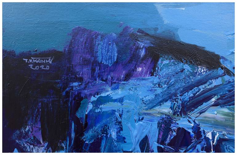 Original Abstract Expressionism Landscape Painting by Khanh The Bui