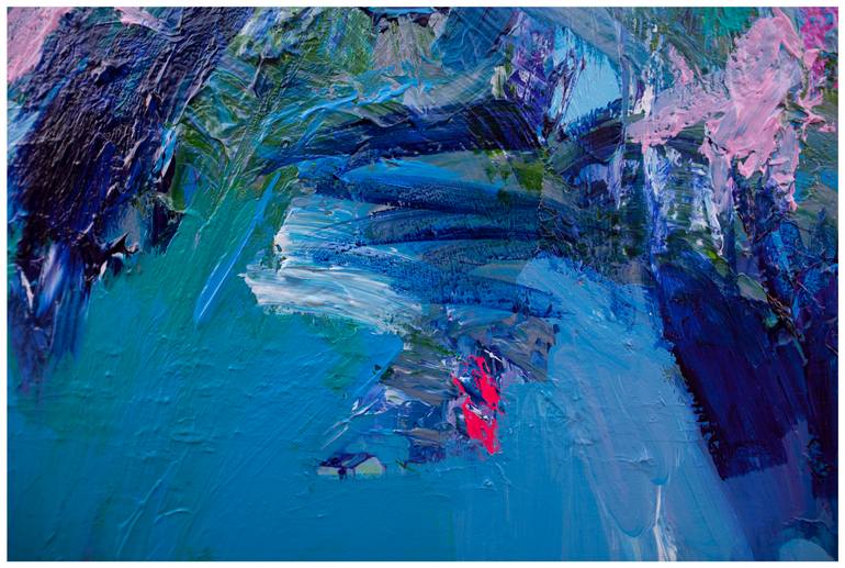 Original Abstract Expressionism Landscape Painting by Khanh The Bui