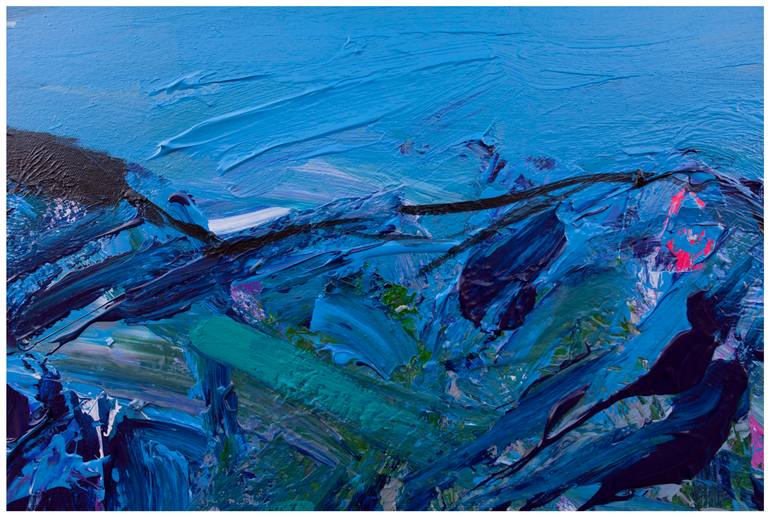 Original Abstract Expressionism Landscape Painting by Khanh The Bui