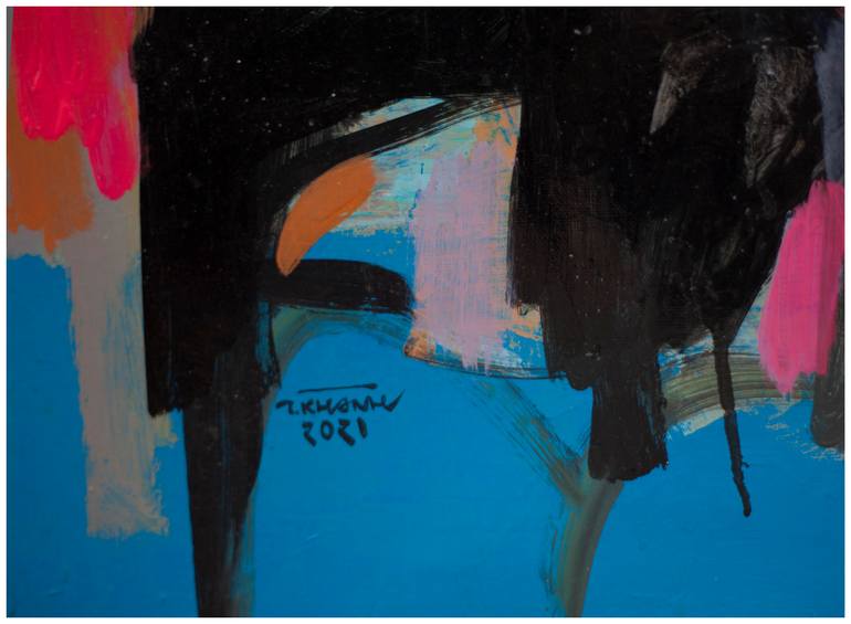 Original Abstract Animal Painting by Khanh The Bui
