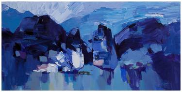 Original Abstract Expressionism Seascape Paintings by khanh the bui