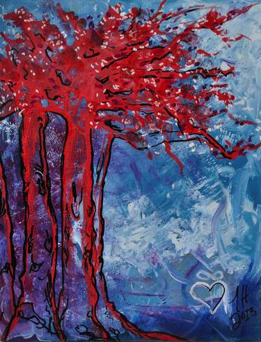 Print of Conceptual Tree Paintings by Tracy Hayden
