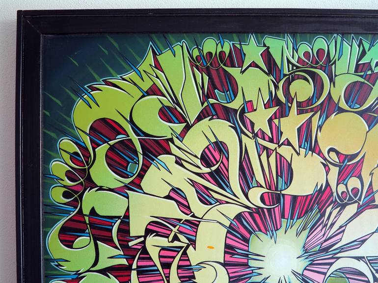 Original Graffiti Painting by Alberto Silva